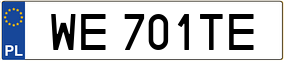 Truck License Plate